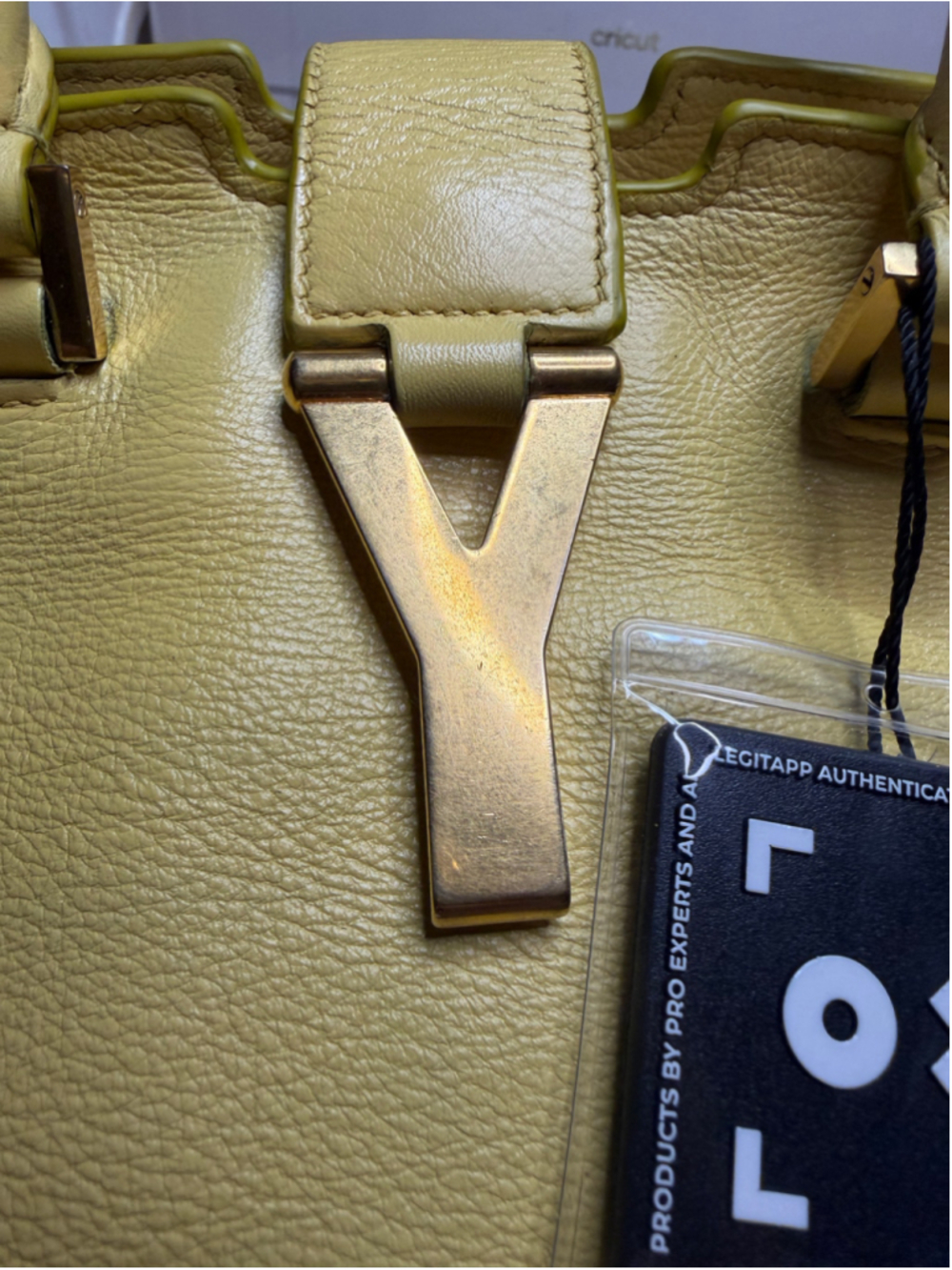 Women's Saint Laurent Satchel One Size Yellow - Picture 2 of 10